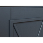 Комод «Форест» 2 двери 2 ящика серый 7012/бейц-масло