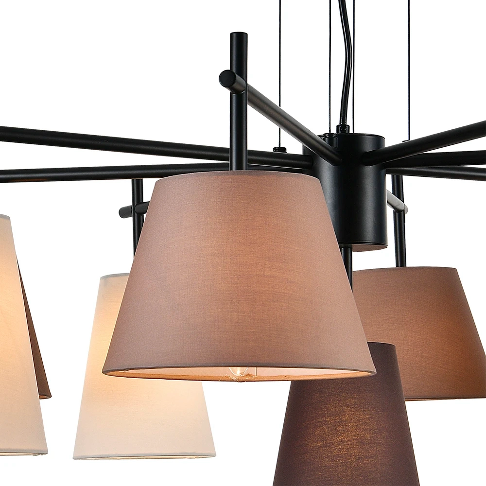 Подвесная люстра Indigo ABBINARE 13032/9P Black V000535