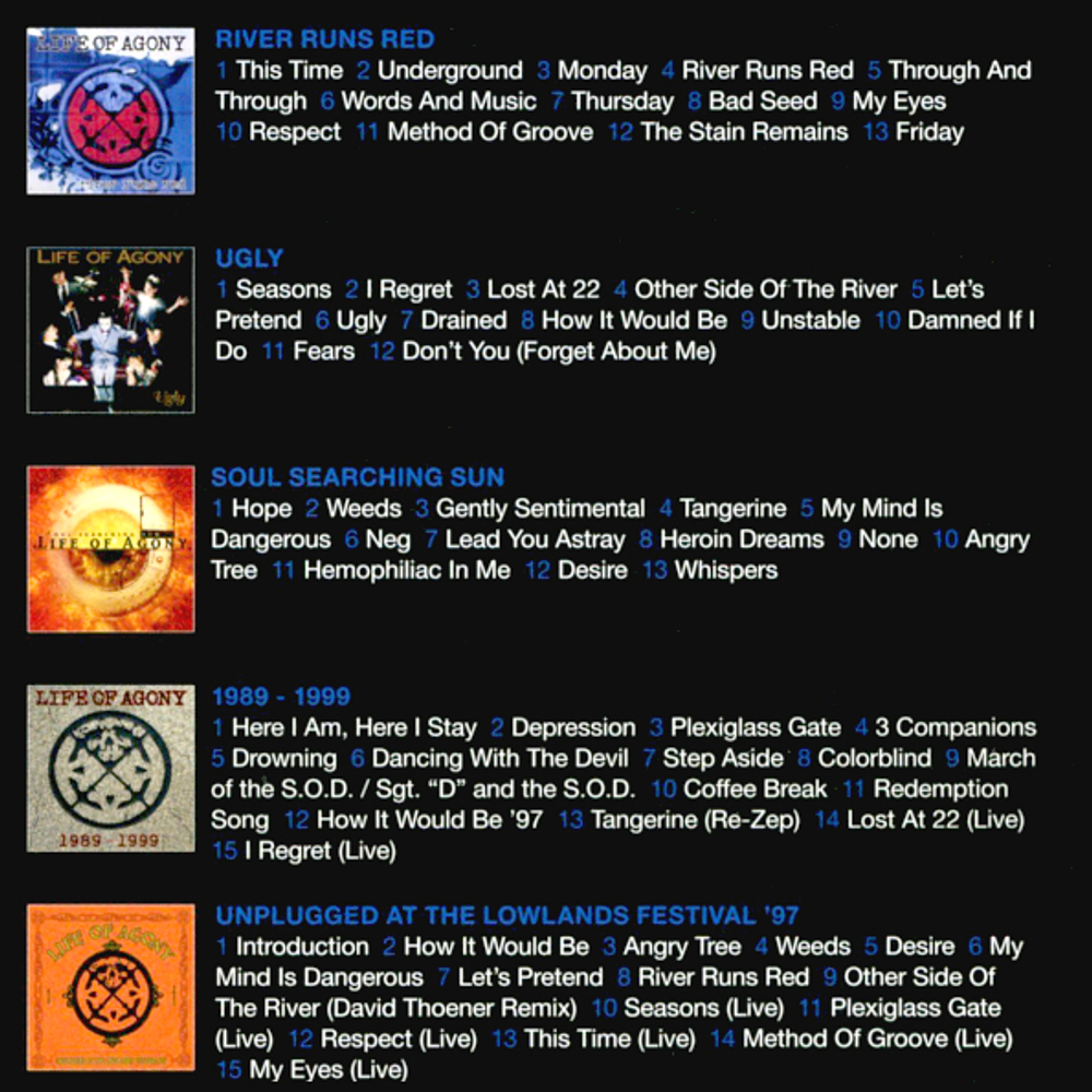 Life Of Agony / The Complete Roadrunner Collection 1993-2000 (5CD)