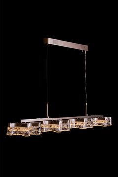 Подвесная люстра LED 39W 3000К/4000К/5500К LE7724/1220L Grey серый Recif Leon