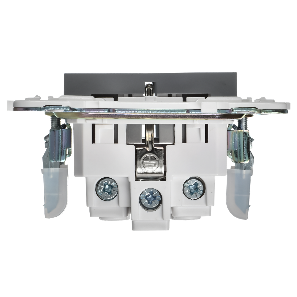 SKANDY Розетка с заземлением с защитными шторками 16А SK-R04Gr серый IEK