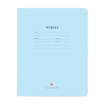 Тетрадь А5 12л. линия "Народная", цвет голубой (Альт) микс цветов (комплект 5 шт)