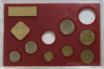 Набор монет СССР 1976 года (7 монет) 1, 2, 3, 5, 10, 15, 50 копеек в коробке (AU-UNC)