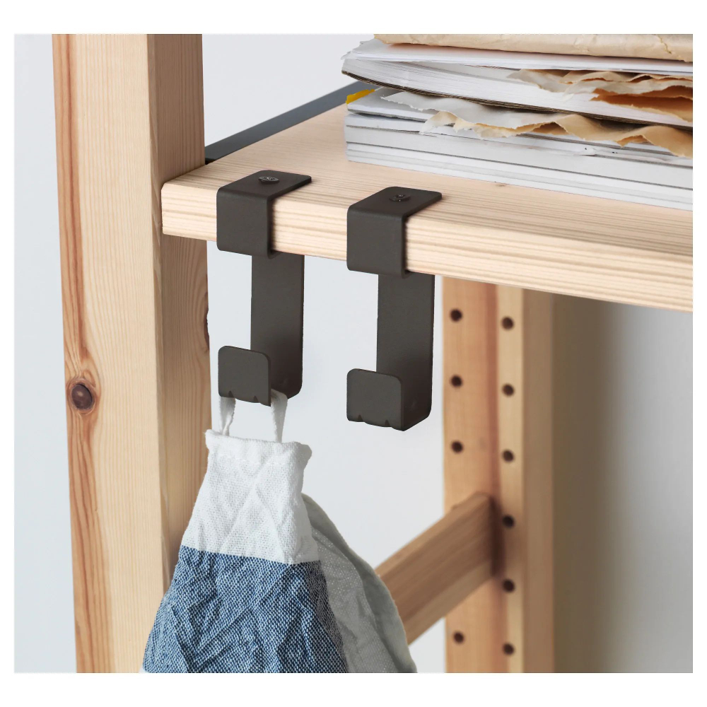 Стеллаж деревянный напольный с 6 полками Икеа ИВАР IVAR 179х48х30 см, узкий стеллаж для хранения книг и игрушек, для цветов на балкон из массива сосны