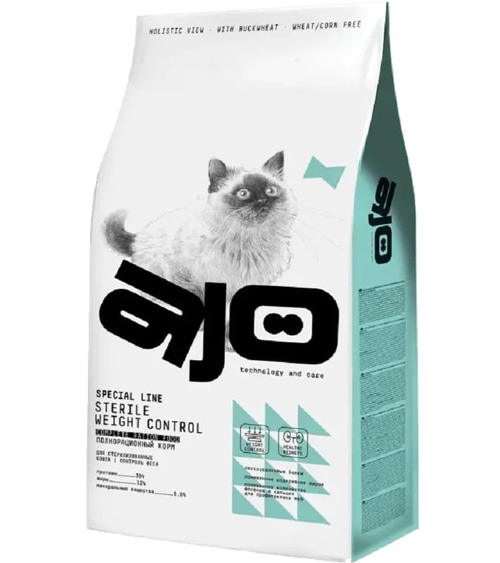AJO Sterilised Курица Контроль веса 1кг. развес