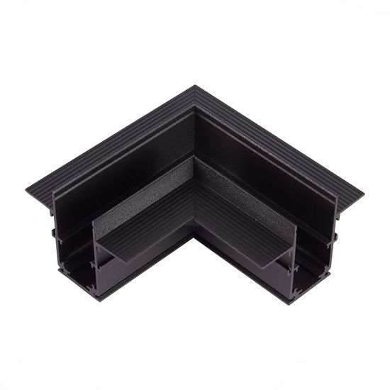 ST007.429.00 Угол-соединитель для встраиваемого магнитного шинопровода под ГКЛ 9м ST-Luce Черный SKYLINE 48