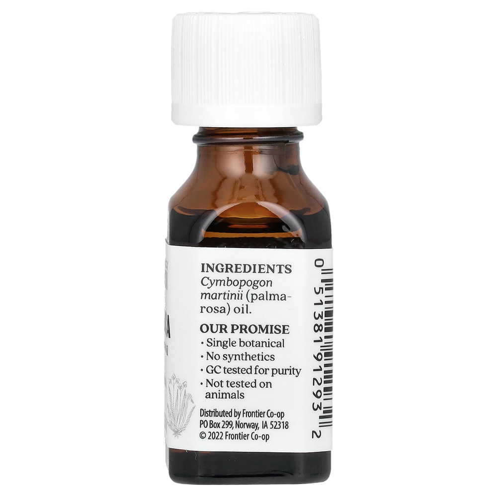 Aura Cacia, Чистое эфирное масло, пальмароза, 15 мл (0,5 жидк. унции)