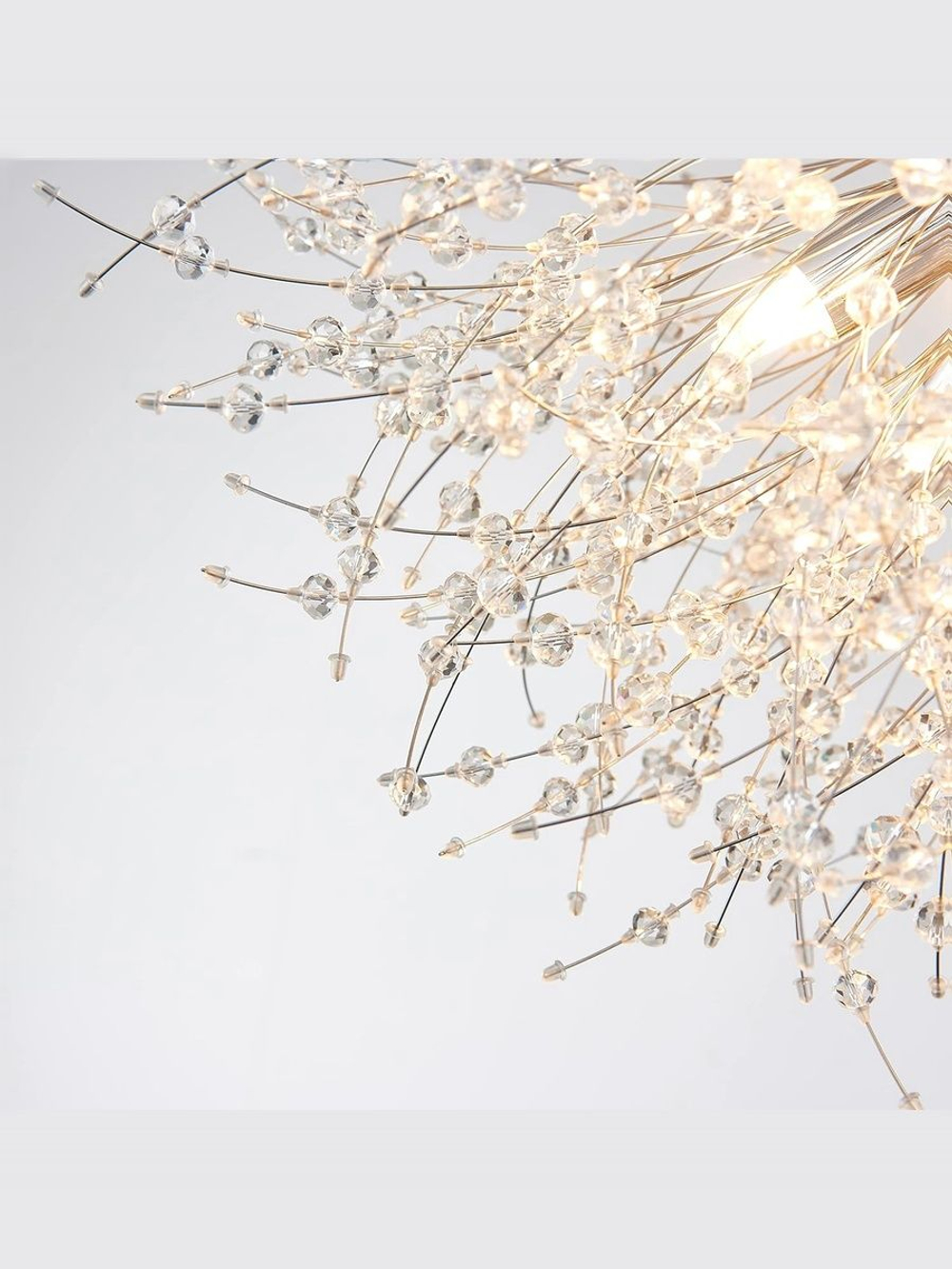 Люстра потолочная Lanbos, 6 ламп G9, 90 Вт LED, до 15 кв м, хром