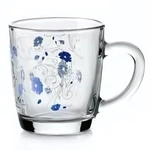 Кружка стеклянная 340мл «Серенейд» голубой 55531SLBD15