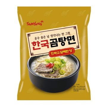 Лапша Samyang "ГОМТАНГ РАМЕН" со вкусом говядины в  белом бульоне 110 гр