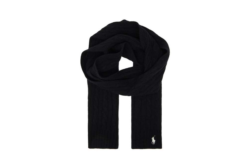 Хлопковая шаль POLO RALPH LAUREN - черный(455898834)