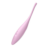 Нежно-розовый точечный стимулятор 18см Satisfyer Twirling Joy