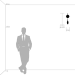 803527 Бра PENTOLA 1х25W G9 ХРОМ/ДЫМЧАТЫЙ