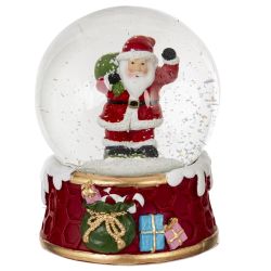 GAEM Фигурка декоративная "Дед Мороз/Снеговик" в стекл шаре, L7,5 W7,5 H8,5 см, 2в.