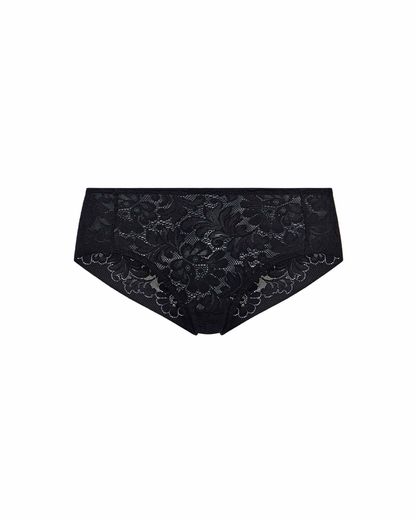 трусы слипы Openwork черные