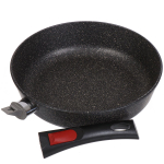 Сковорода алюминий, 26 см, антипригарное покрытие, Нева Металл Посуда, Гранит, L18026i, съемная ручка, индукция