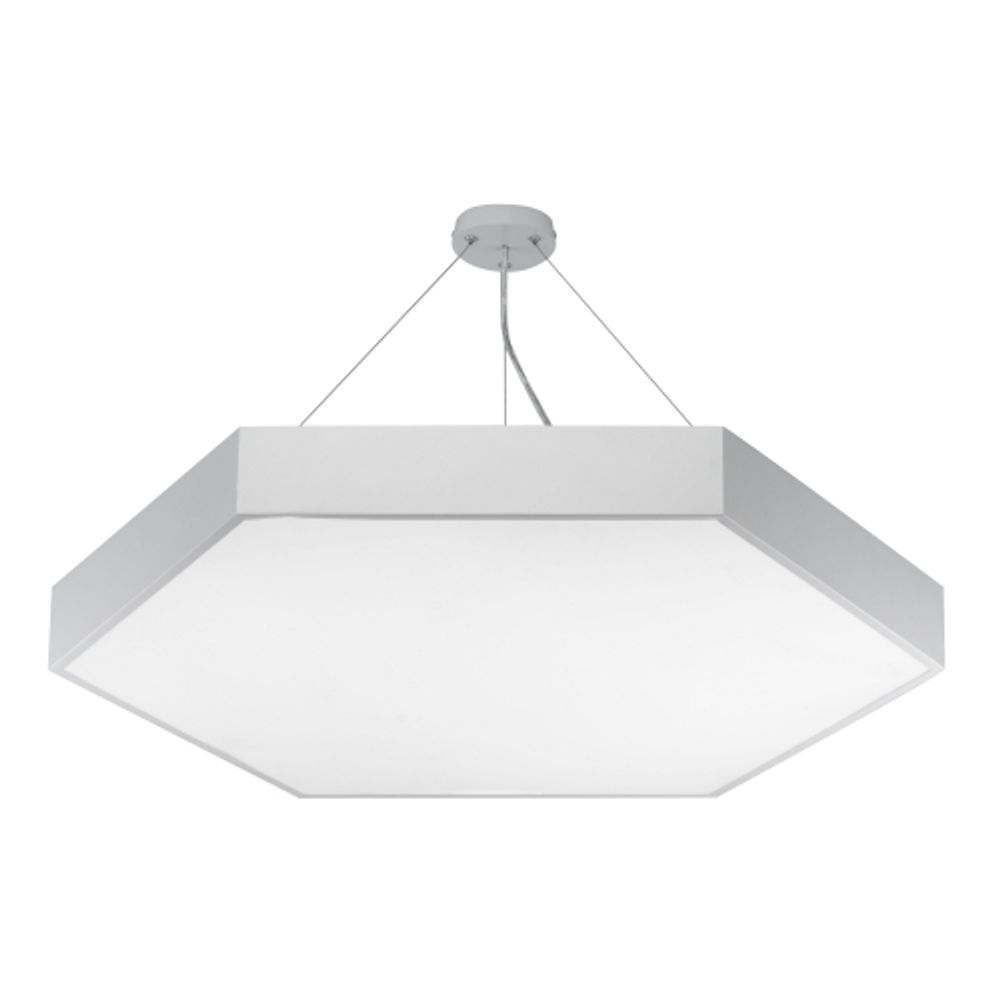 Светильник LED ЭРА Geometria SPO-122-W-40K-066 Hexagon 66Вт 4000К 5300Лм IP40 800*800*80 белый подвесной | Декоративные светильники Geometria