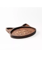 Менажница из Кедра  для подачи  "Жизнь прекрасна"