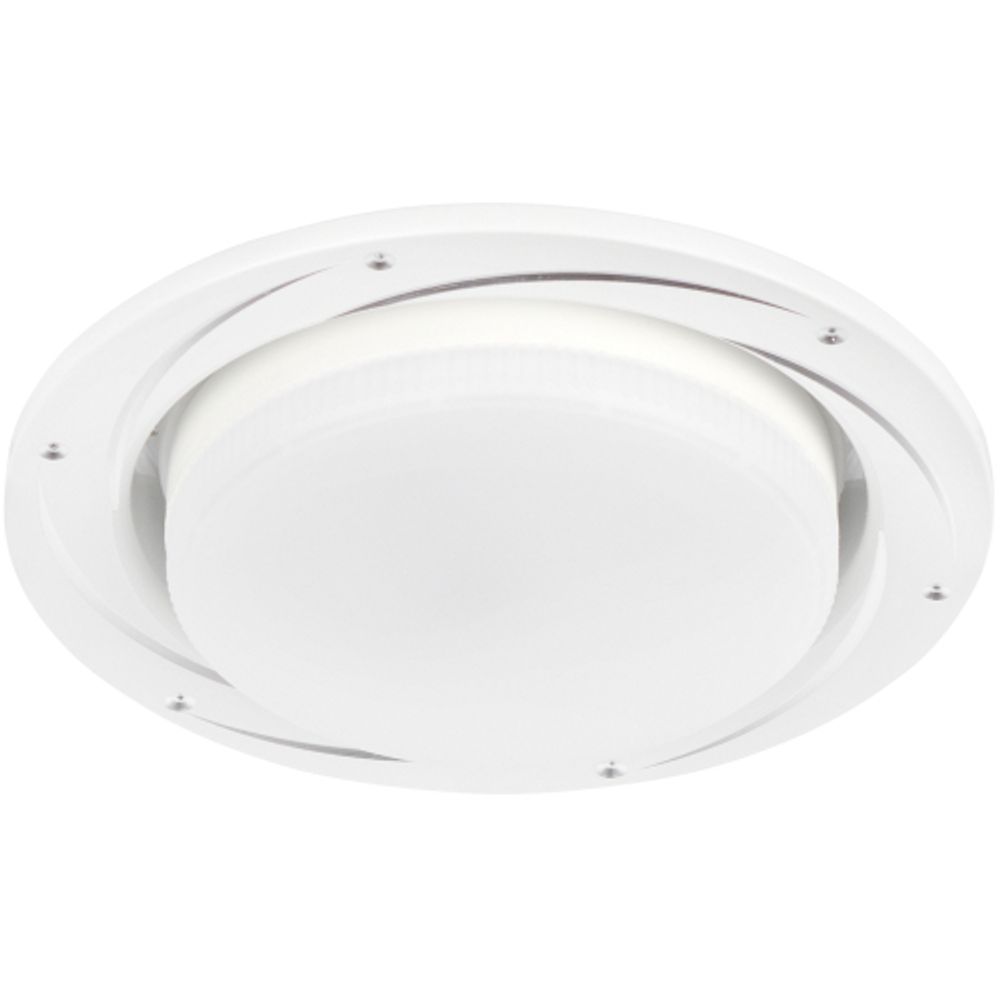 KL 77 AL/WH /1 Светильник ЭРА под лампу Gx53,220V, 13W, серебро/белый | Встраиваемые светильники Для ламп GX53