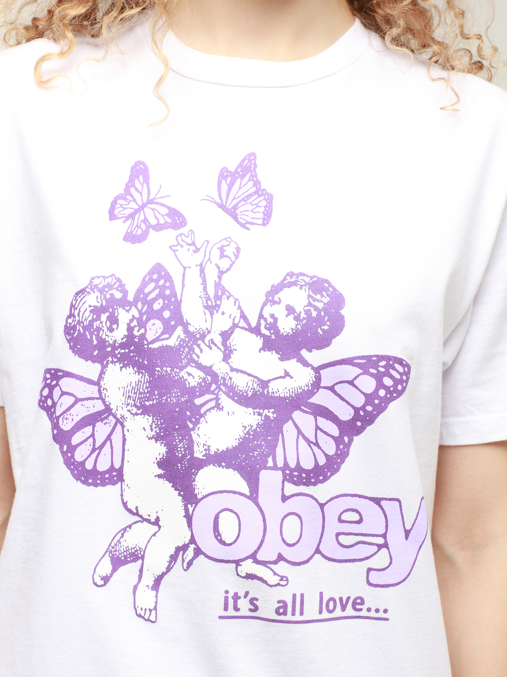 Женская Футболка Obey Cherubs It’s All Love