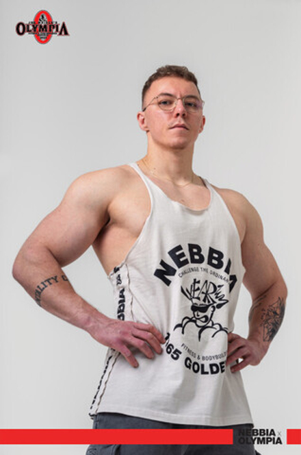 Майка Washed Muscle Back Stringer GOLDEN AGE 791 Белая