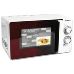 Микроволновая печь SCARLETT SC-MW9020S04M, объем 20 л, 700 Вт, механическое управление, гриль, таймер, белая, SC - MW9020S04M
