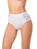 Хлопковые трусики с высокой линией талии (Размер: XL) (Цвет: темно-синий)