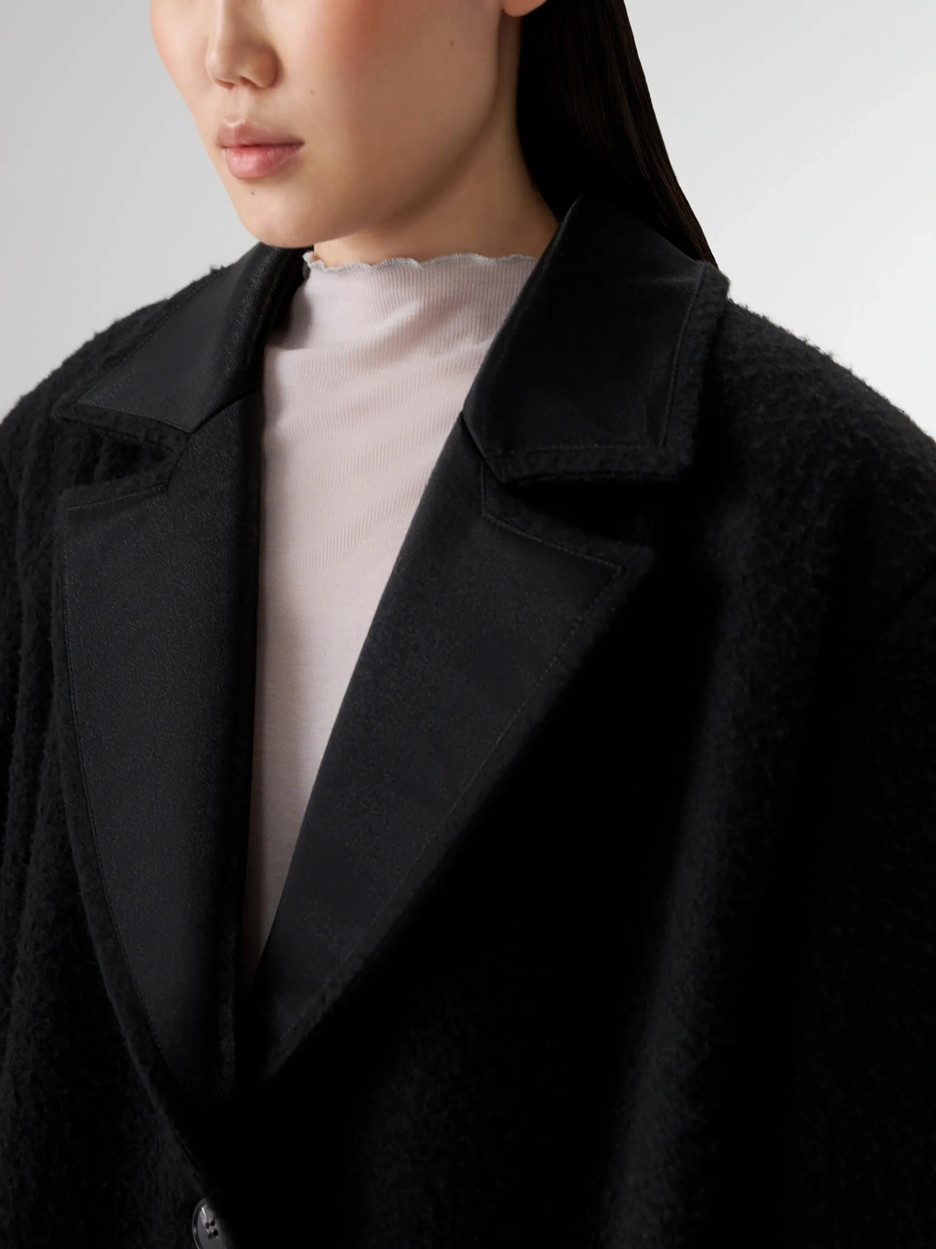 Тренч черный OLA OLA