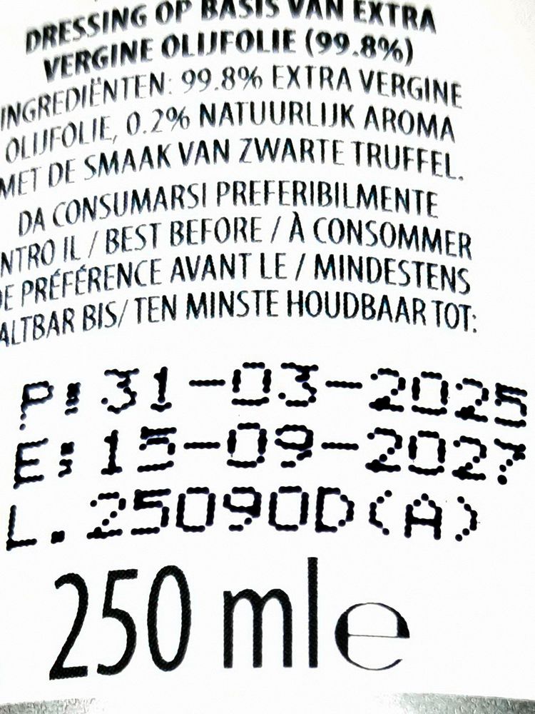 250 мл Масло оливковое Barbera Extra Virgin c ароматом черного трюфеля
