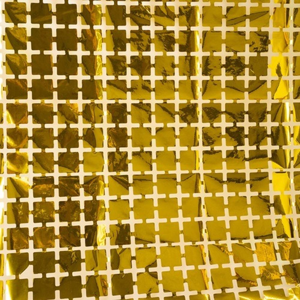 Занавес Мозаика Золото Металлик 100х200 см