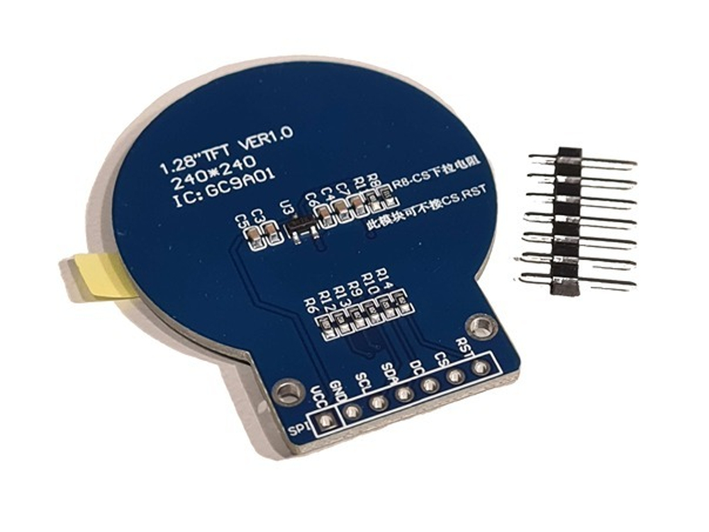 Дисплей TFT IPS 1.28" 240X240 (Круглый)