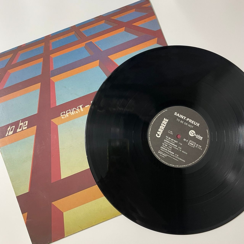 Винтажная виниловая пластинка LP Saint Preux To Be Or Not (Франция 1981) Музыка Из Телепередачи Времечко