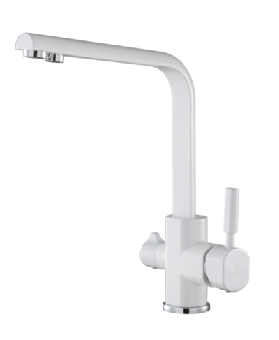 16034-F Смеситель (БЕЛЫЙ) с фильтром "GANZER" (10/1шт)