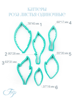 Каттеры роза листья одиночные