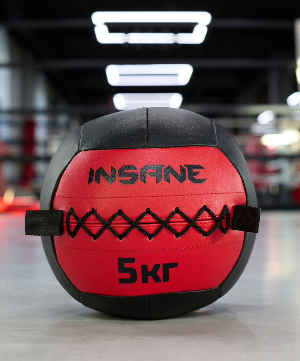 Медбол IN24-WB100, 5 кг, красный