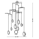 Pendant design lamp  Focus by YUJI OKITSU (система из lampshades)