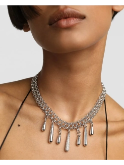 Колье Jelly Choker Серебро 925 пробы покрытое родием