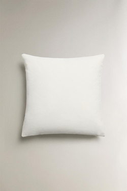 ZARA HOME ЧЕХОЛ ДЛЯ ДЕКОРАТИВНОЙ ПОДУШКИ С ВЫШИВКОЙ «ЕЖЕВИКА», КРЕМОВЫЙ