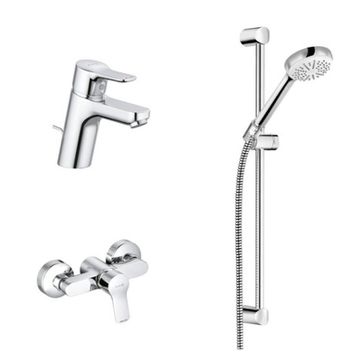 Комплект для ванны и душа Kludi Pure&Easy 3in1, хром (378450565)
