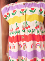 Сарафан для девочки Next AC9-280, Белый, Желтый, Сиреневый