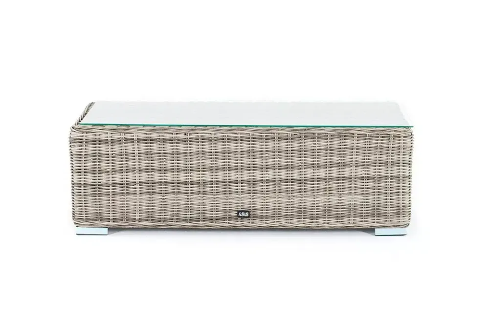 "Боно" журнальный столик из искусственного ротанга, цвет серый