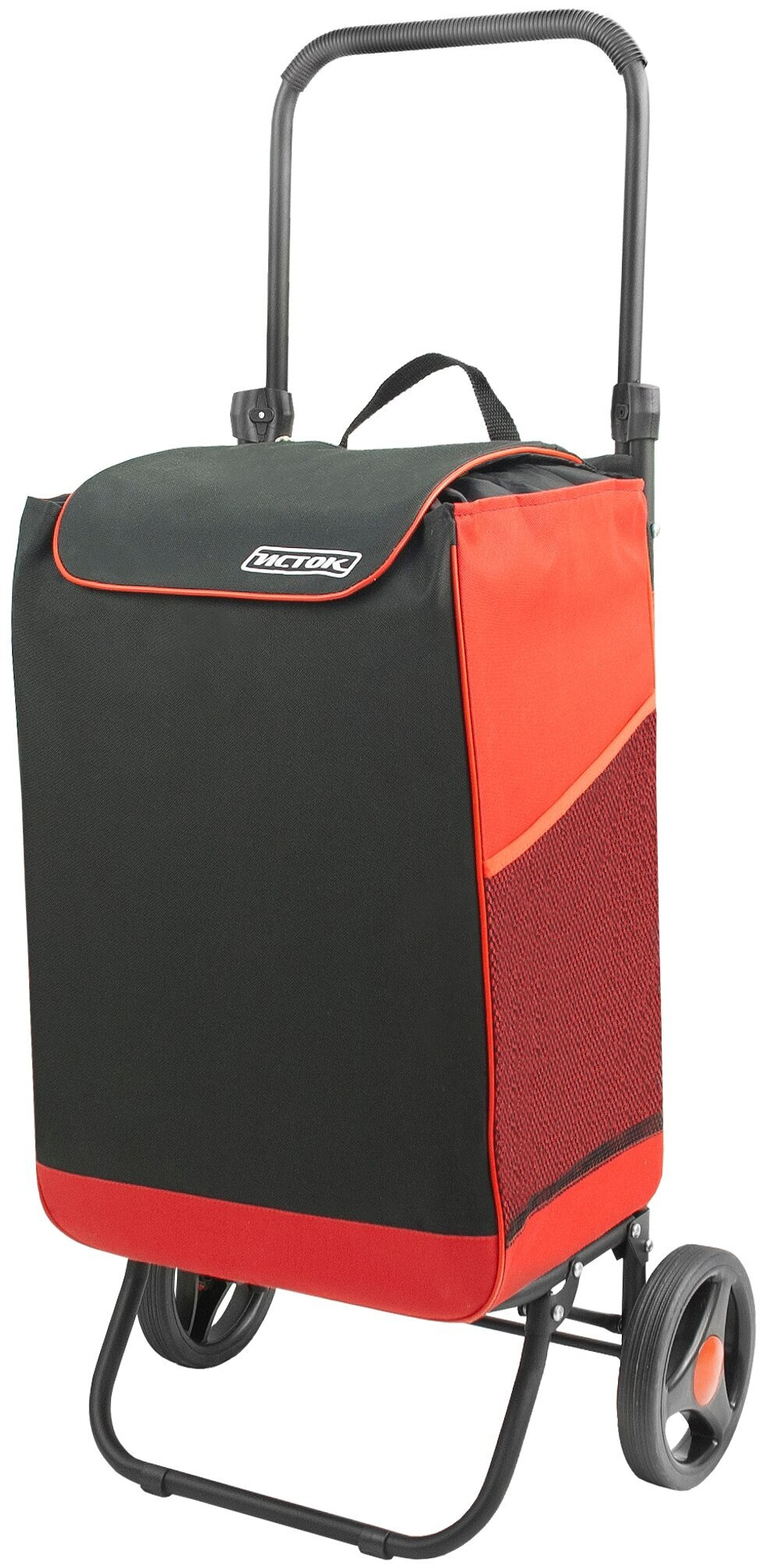 СУМКА ТЕЛЕЖКА СПУТНИК 2 МАКСИ ИСТОК ЧЕРНЫЙ КРАСНЫЙ СТМ23