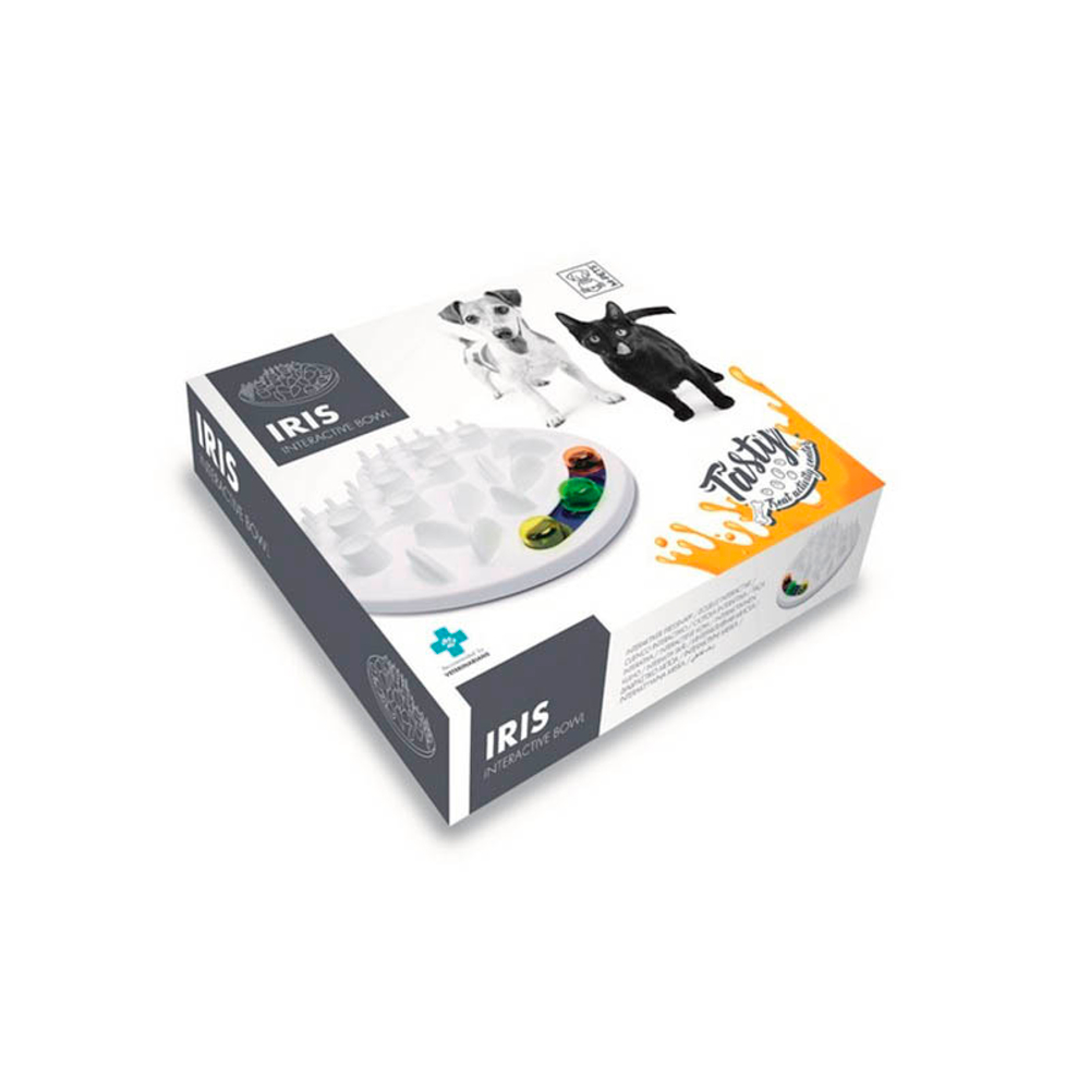 Интерактивная миска M-PETS  TASTY IRIS (Ирис) для кошек и собак,500 мл