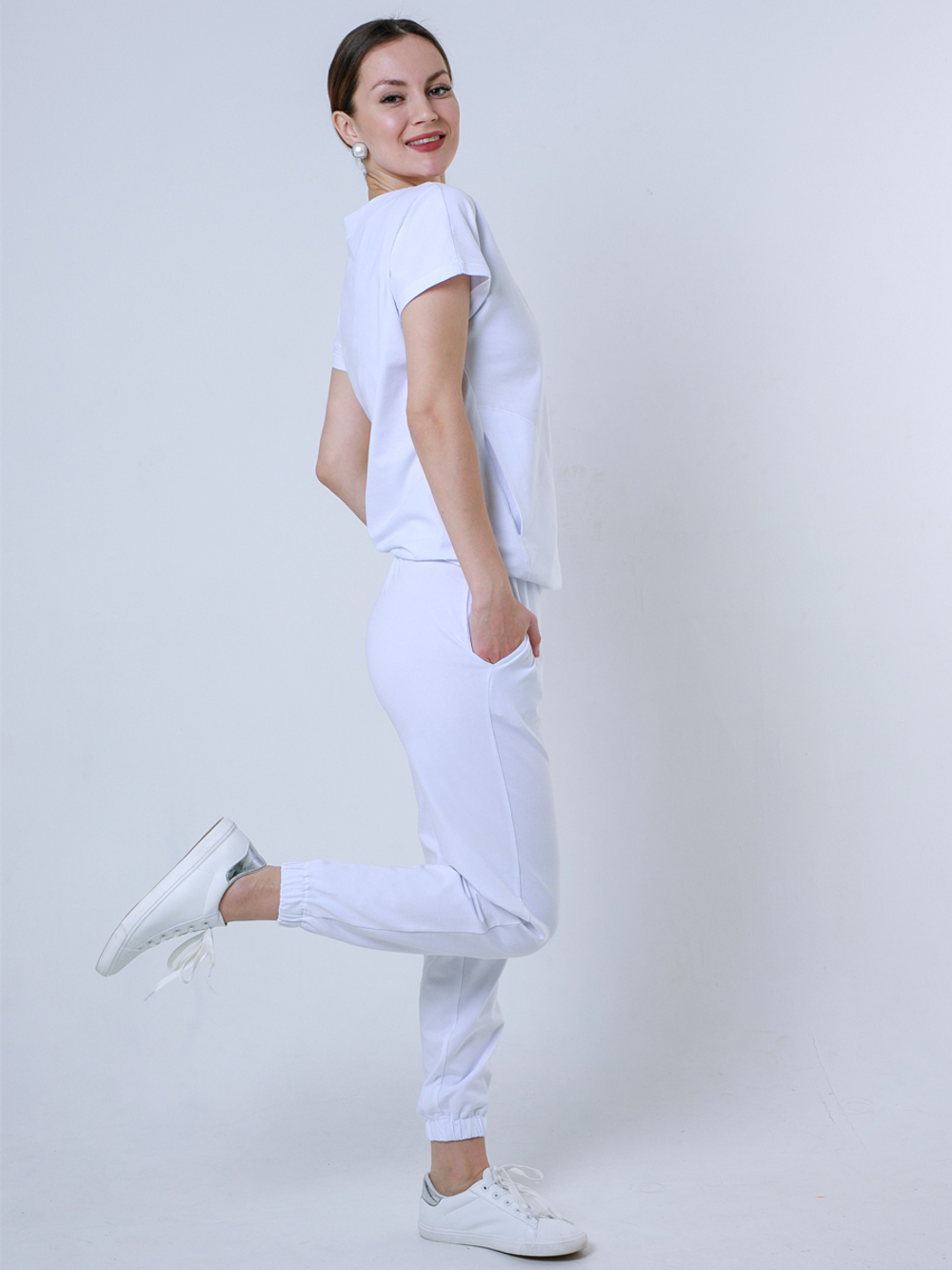 Блуза женская медицинская Бл-1019/2 кулирная гладь