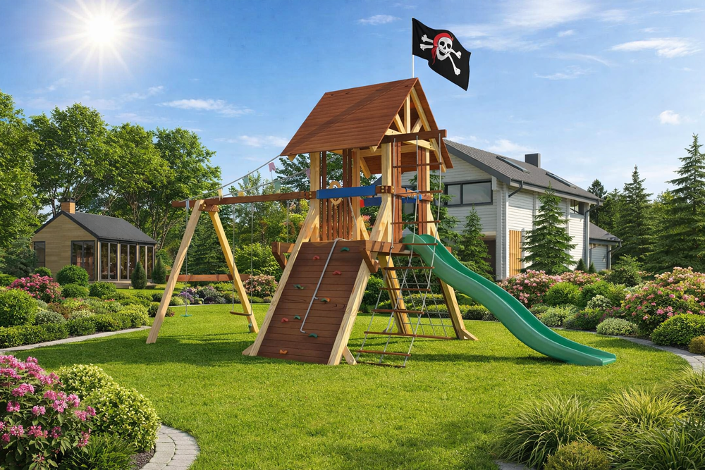 Деревянный игровой комплекс Савушка Lux - 2