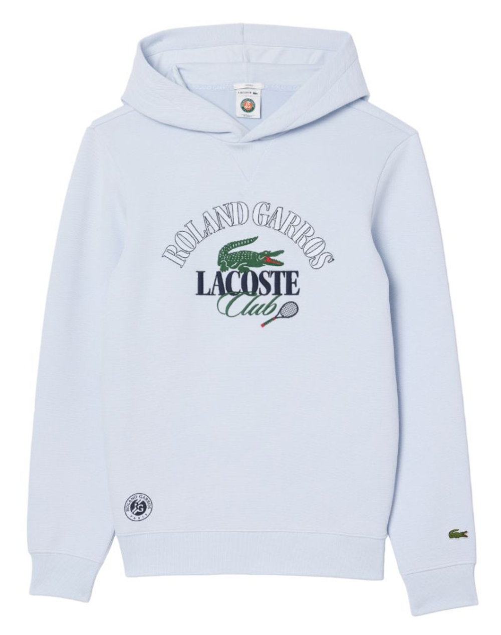 Мужская теннисная кофта Lacoste Sportsuit Roland Garros Edition Sport Sweatshirt - light blue