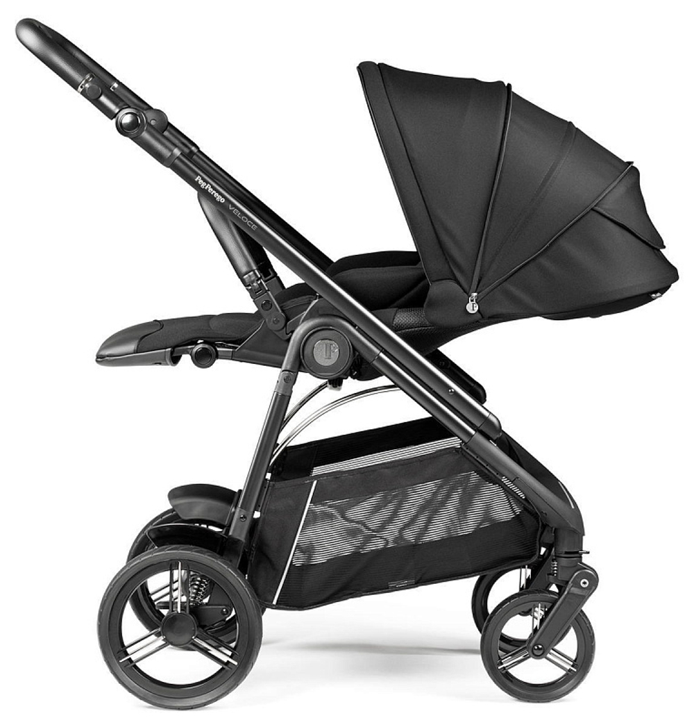 Коляска Peg Perego Veloce New Belvedere 2 в 1 True Black
