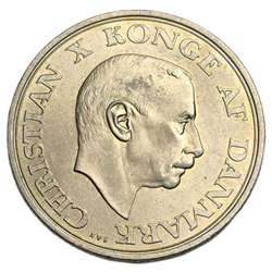 Монета 2 кроны 1937 год Дания