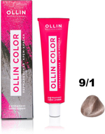 OLLIN COLOR 9/1 блондин пепельный 60мл Перманентная крем-краска для волос