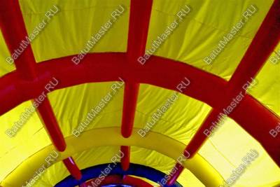 Надувной батут "Страна Сафария" с крышей и высокими горками 14*8*6 м